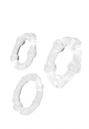 Censan Penis Halka Seti TPE effaf 3,5/3/2 cm